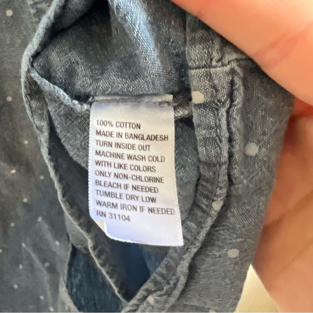 Kim Rogers Button-Down Polka Dot Shirt – Size Small - Picture 9 of 9